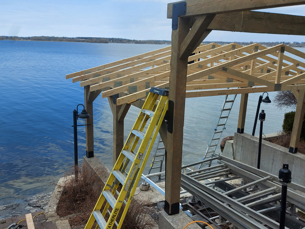 A waterfront construction project representing Vanguardist field guide context